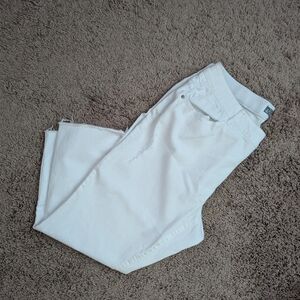 Wit & Wisdom Plus Size Distressed Size White Jeans 18W